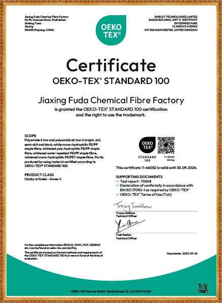 Monarcha Snáithín Ceimiceach Jiaxing Fuda