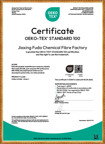 Monarcha Snáithín Ceimiceach Jiaxing Fuda