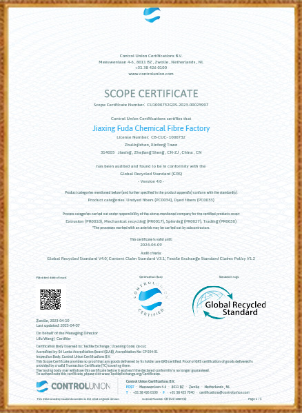 Monarcha Snáithín Ceimiceach Jiaxing Fuda